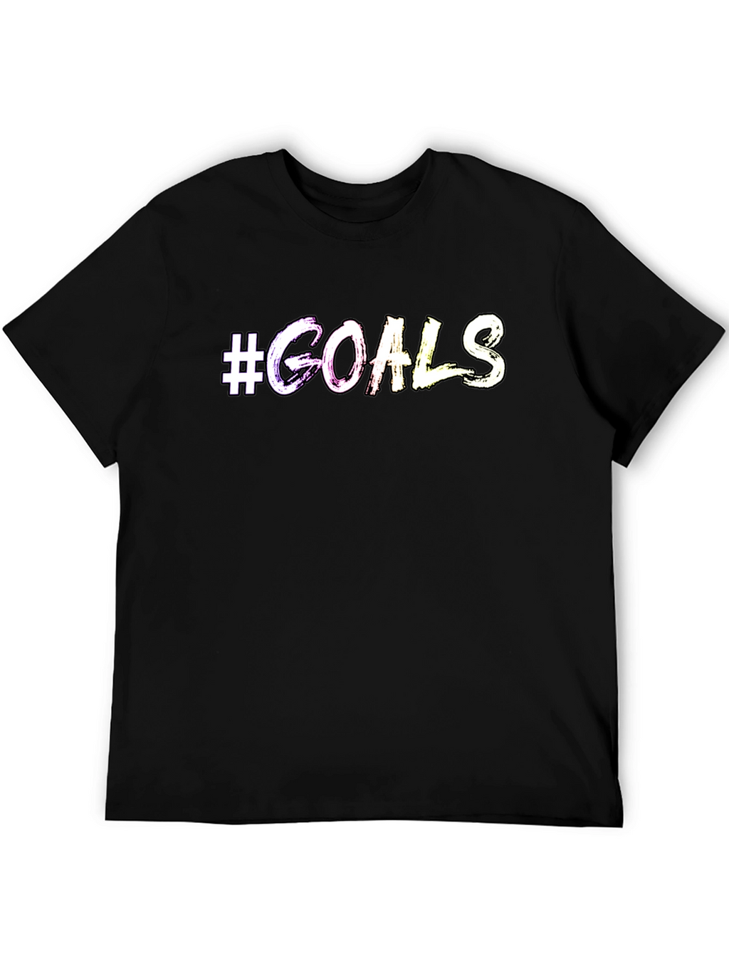 #Goals Graphic Print Crew Neck T-Shirt