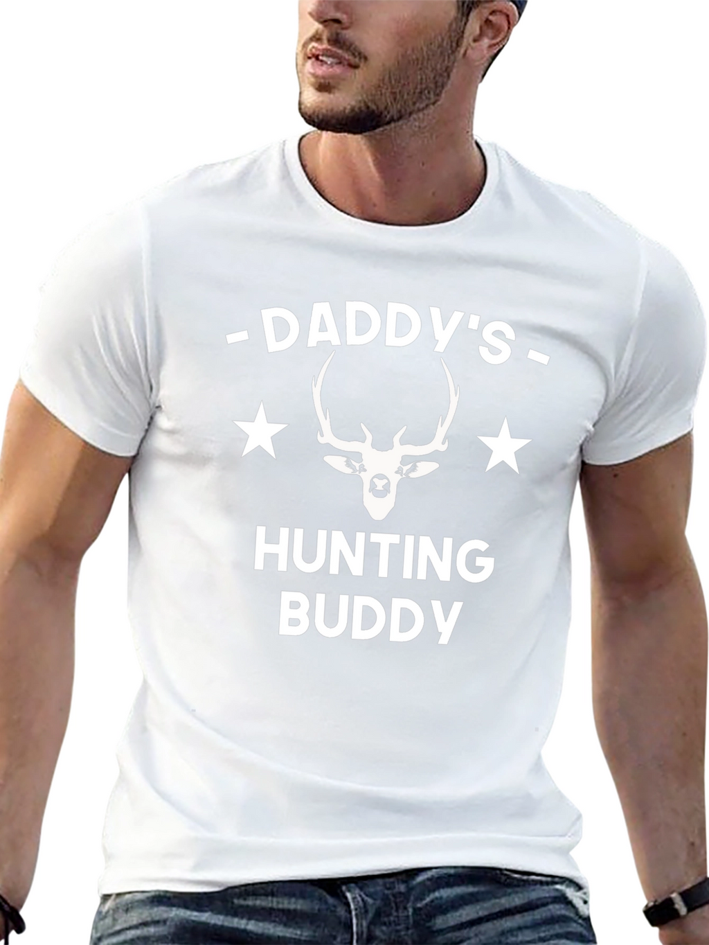 Daddys Hunting Buddy Black T-Shirt