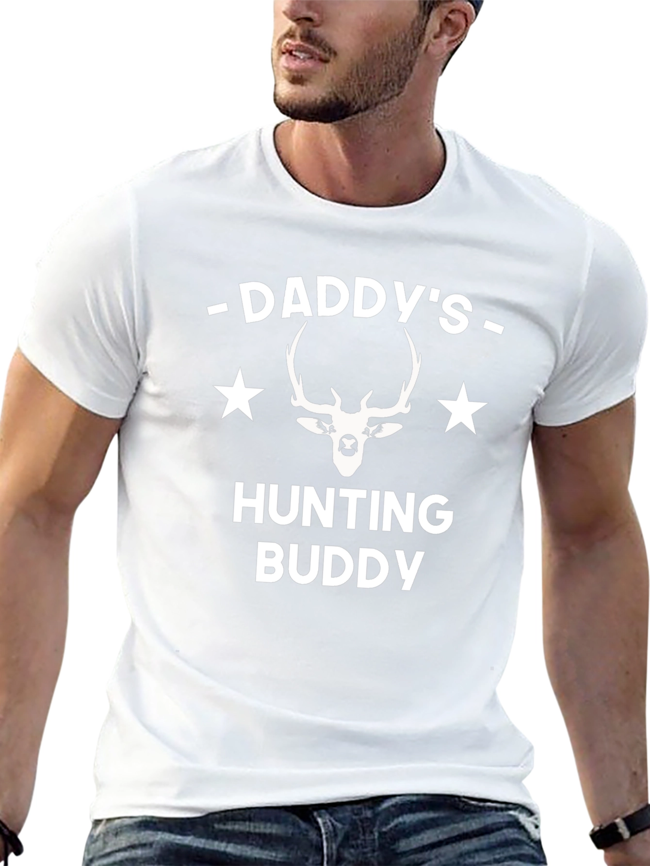 Daddys Hunting Buddy Black T-Shirt