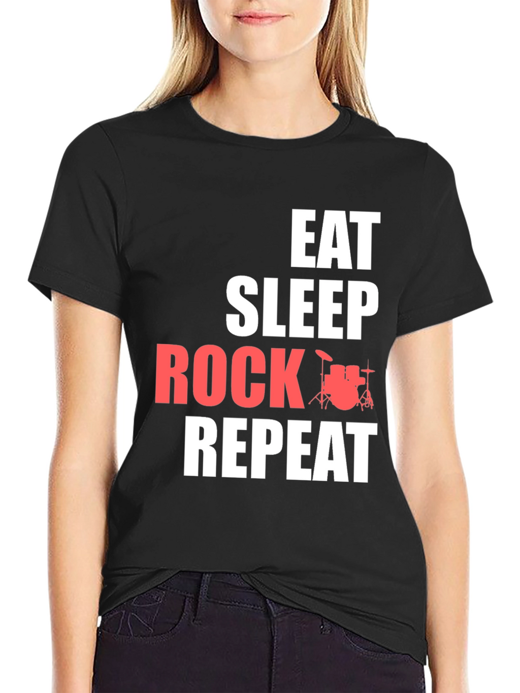 Eat Sleep Rock Repeat Graphic Tee