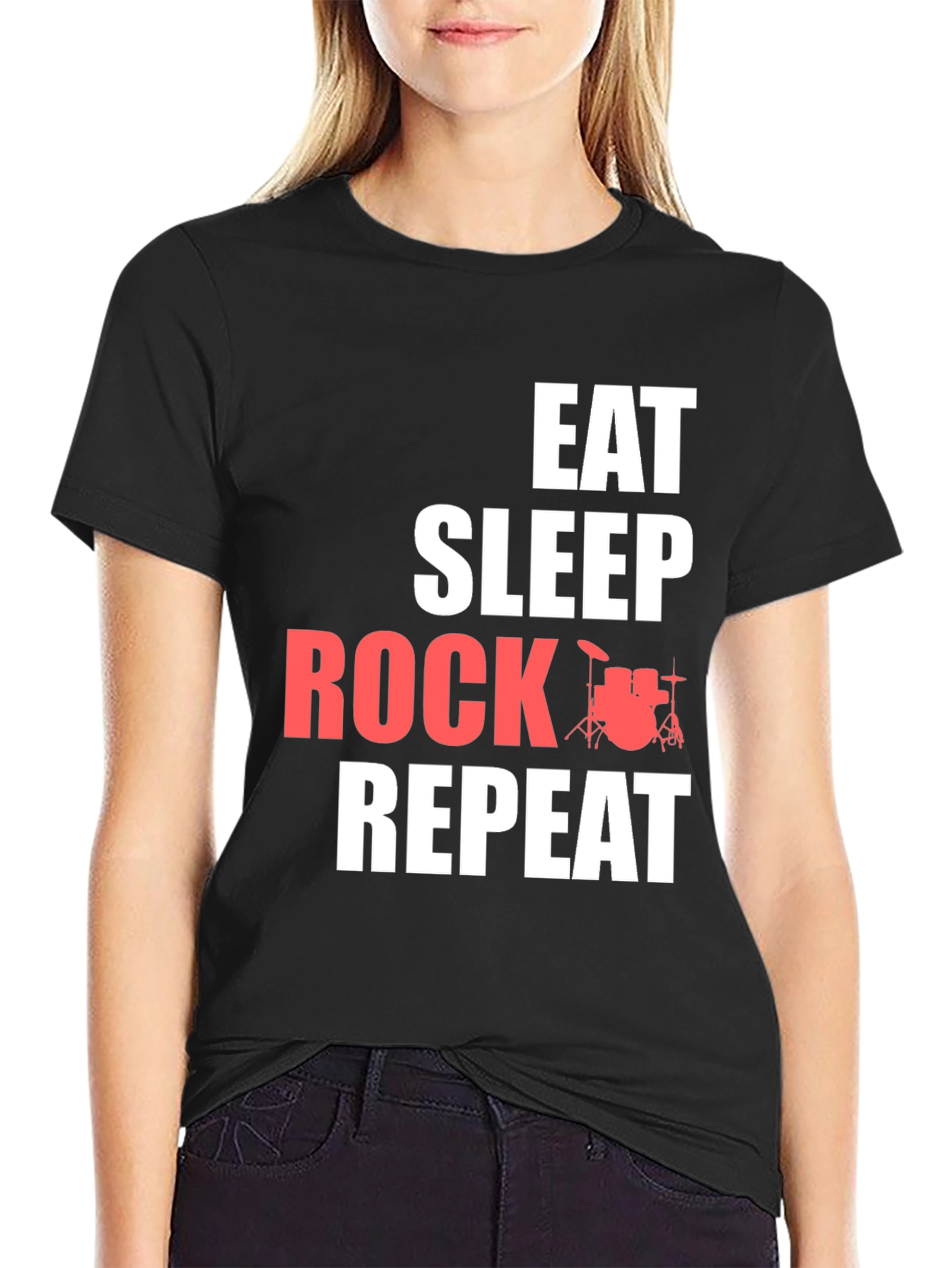 Eat Sleep Rock Repeat Graphic Tee
