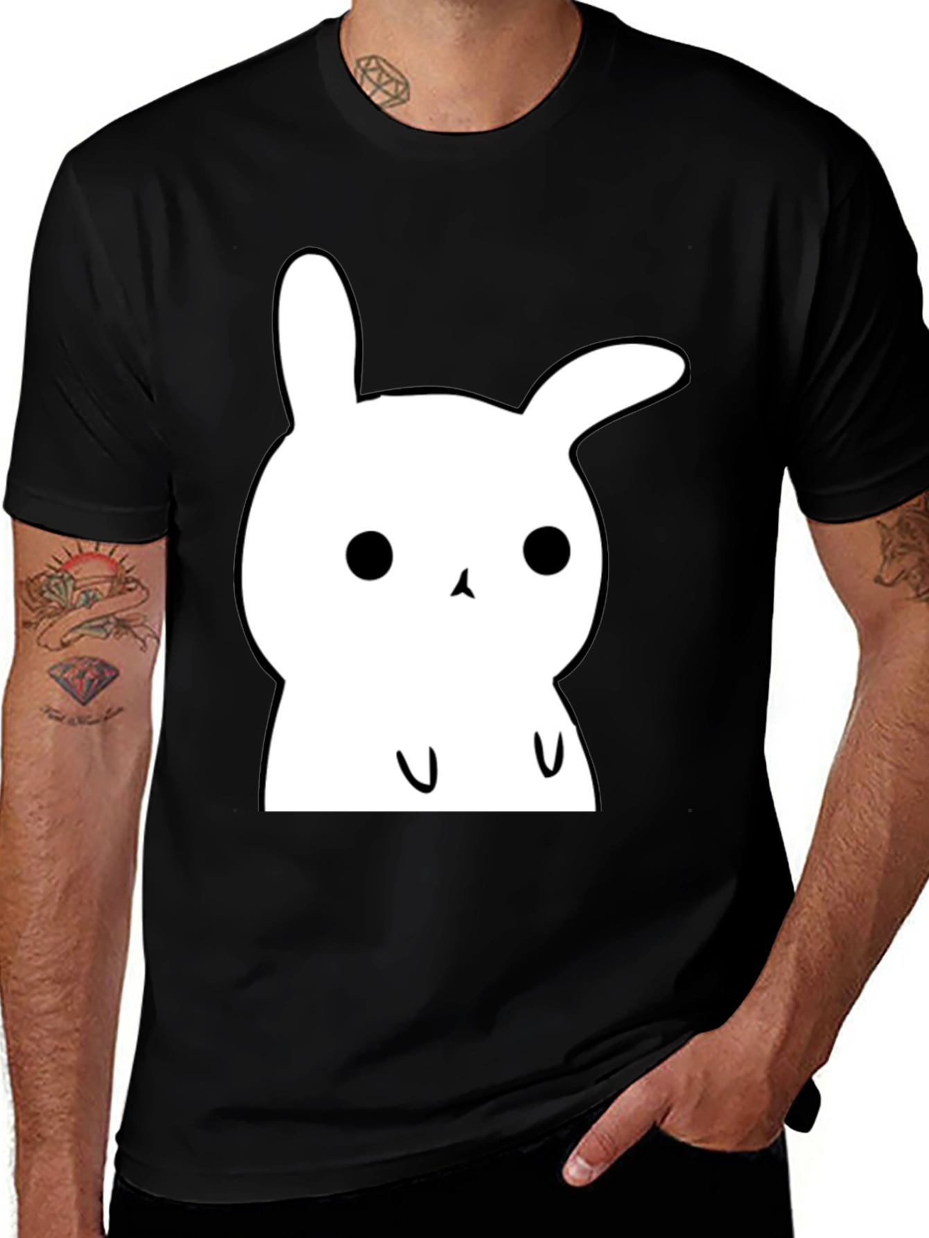 Cute Bunny Graphic T-Shirt - Soft Cotton Tee