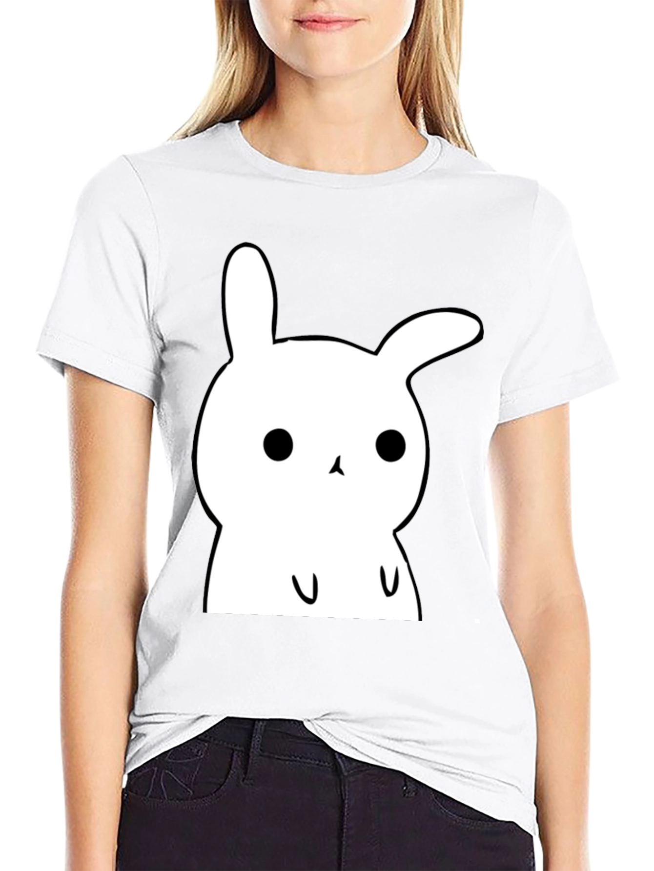 Cute Bunny Graphic T-Shirt - Soft Cotton Tee