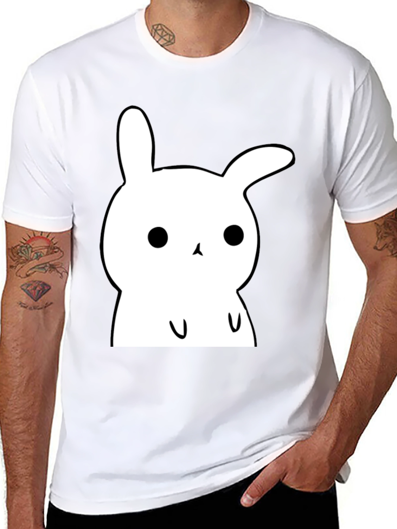 Cute Bunny Graphic T-Shirt - Soft Cotton Tee