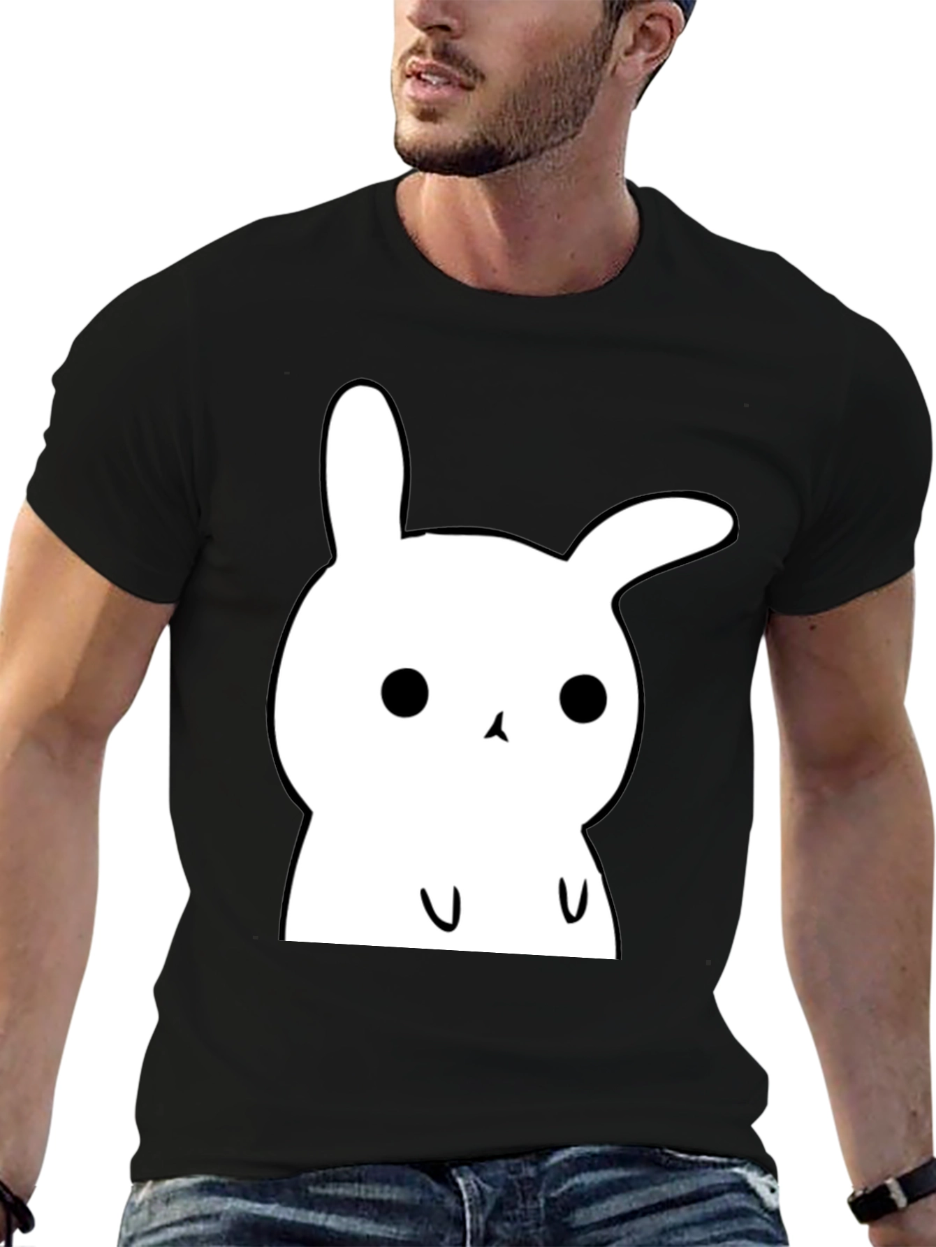 Cute Bunny Graphic T-Shirt - Soft Cotton Tee