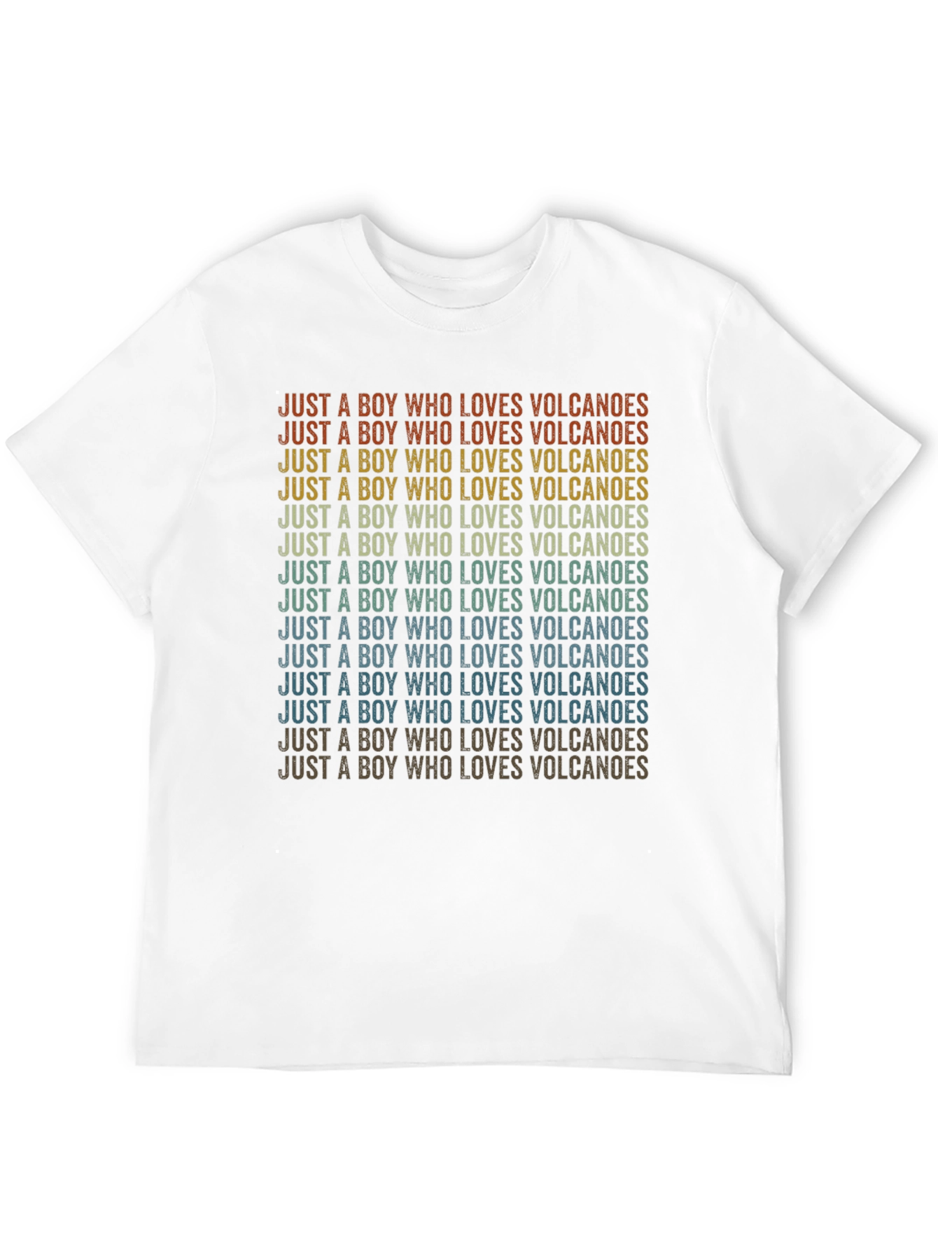 Boy Who Loves Volcanoes Retro Graphic Tee