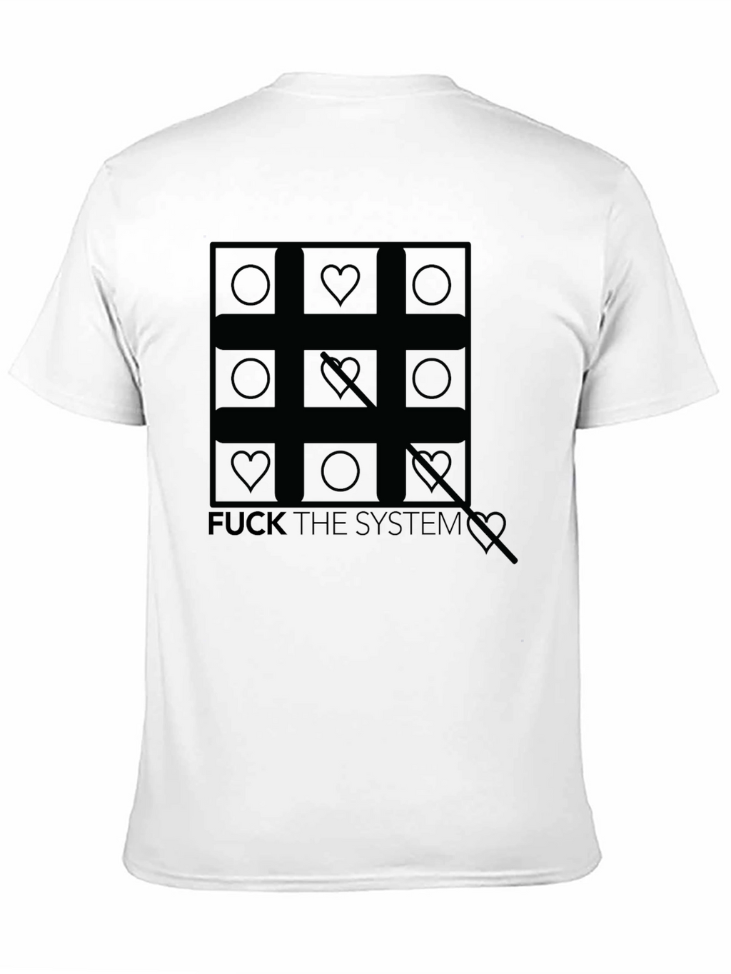 Anti-Establishment Tic-Tac-Toe Graphic Tee