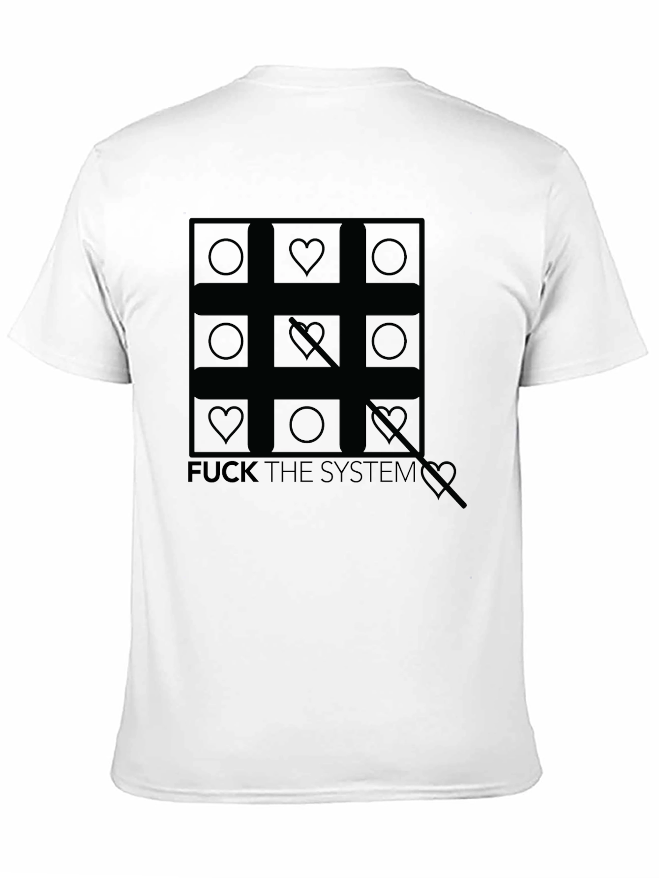 Anti-Establishment Tic-Tac-Toe Graphic Tee