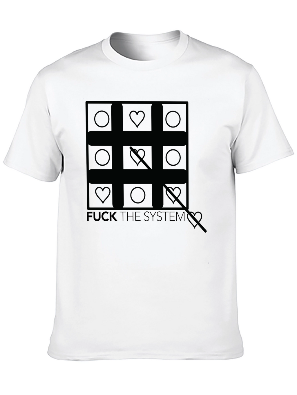 Anti-Establishment Tic-Tac-Toe Graphic Tee