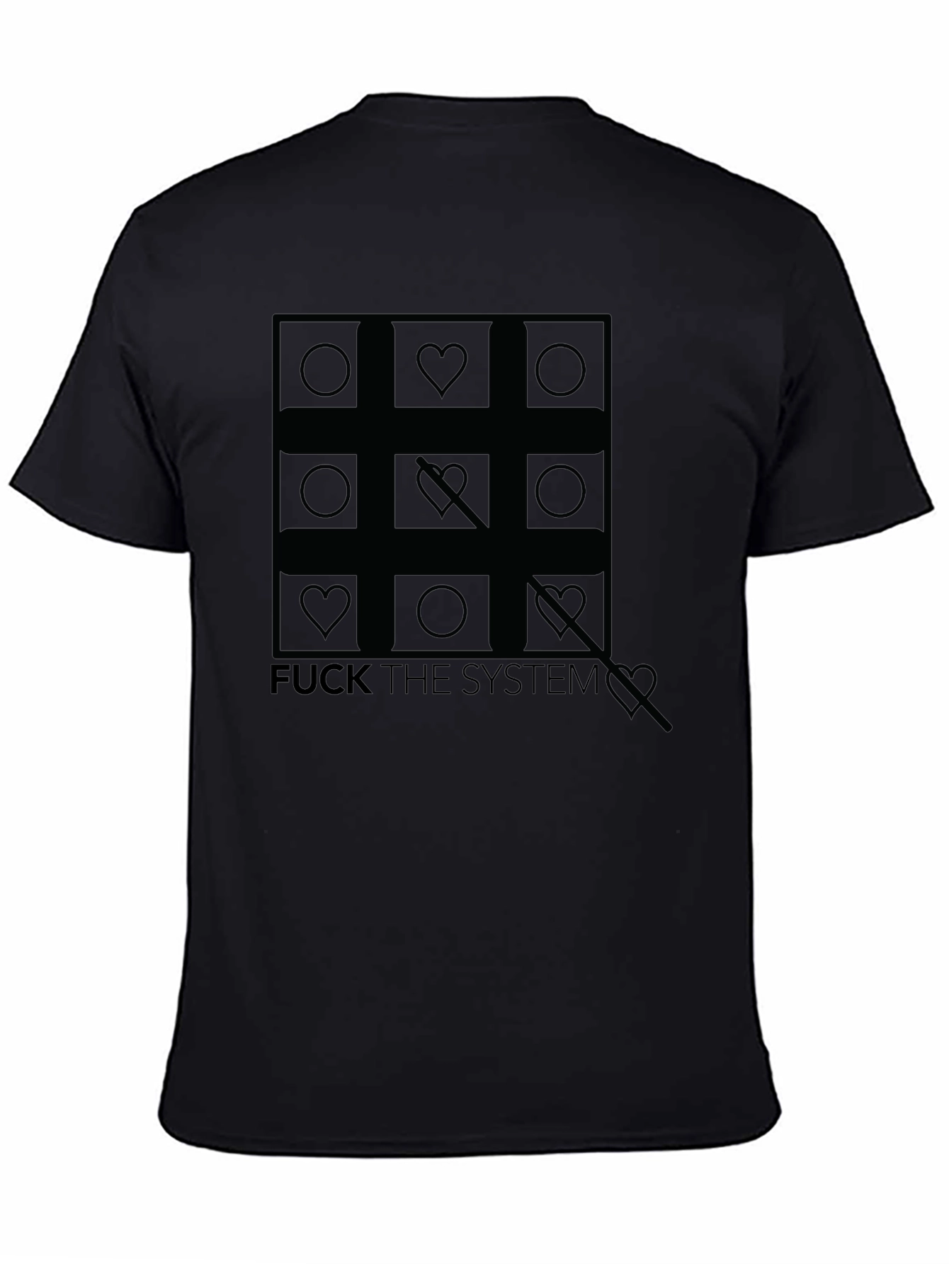 Anti-Establishment Tic-Tac-Toe Graphic Tee