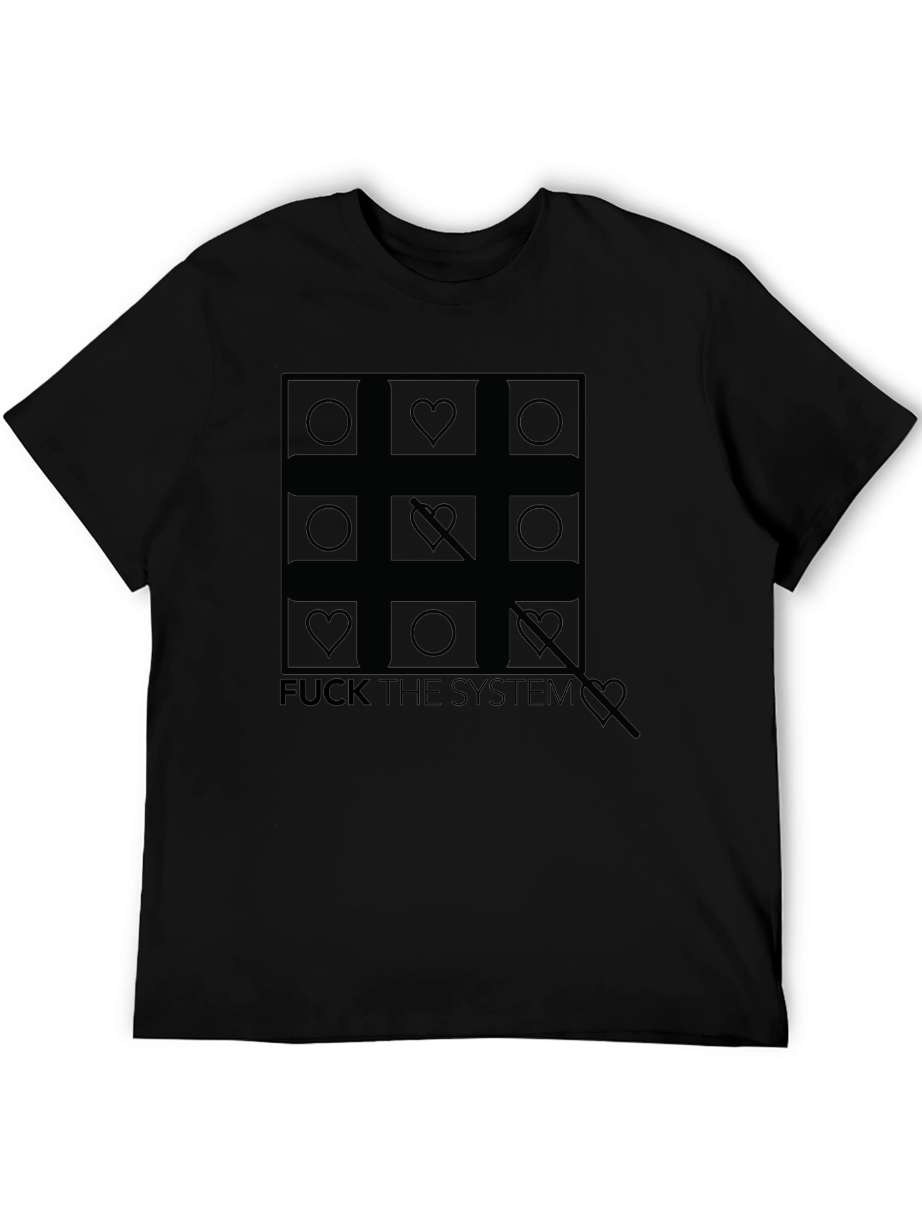 Anti-Establishment Tic-Tac-Toe Graphic Tee