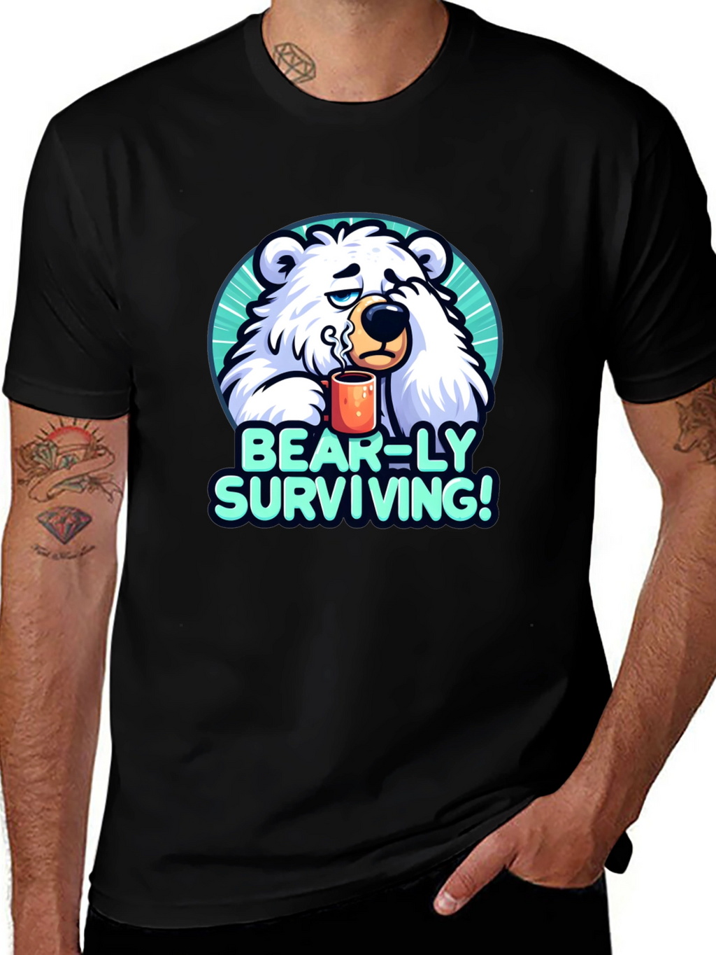 Bear-ly Surviving Graphic Tee