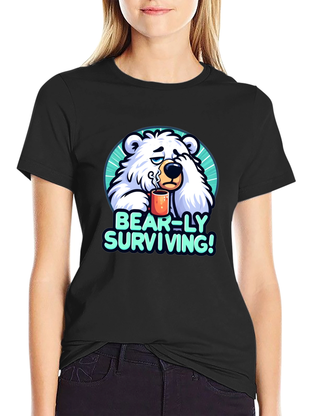 Bear-ly Surviving Graphic Tee