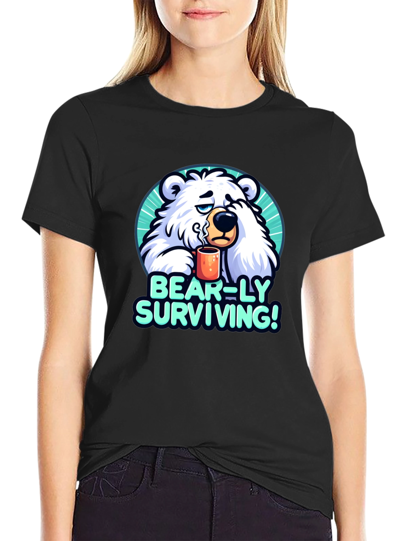 Bear-ly Surviving Graphic Tee