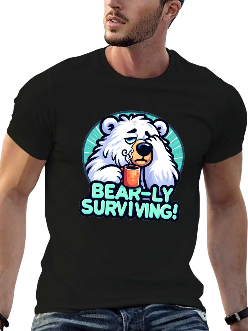 Bear-ly Surviving Graphic Tee