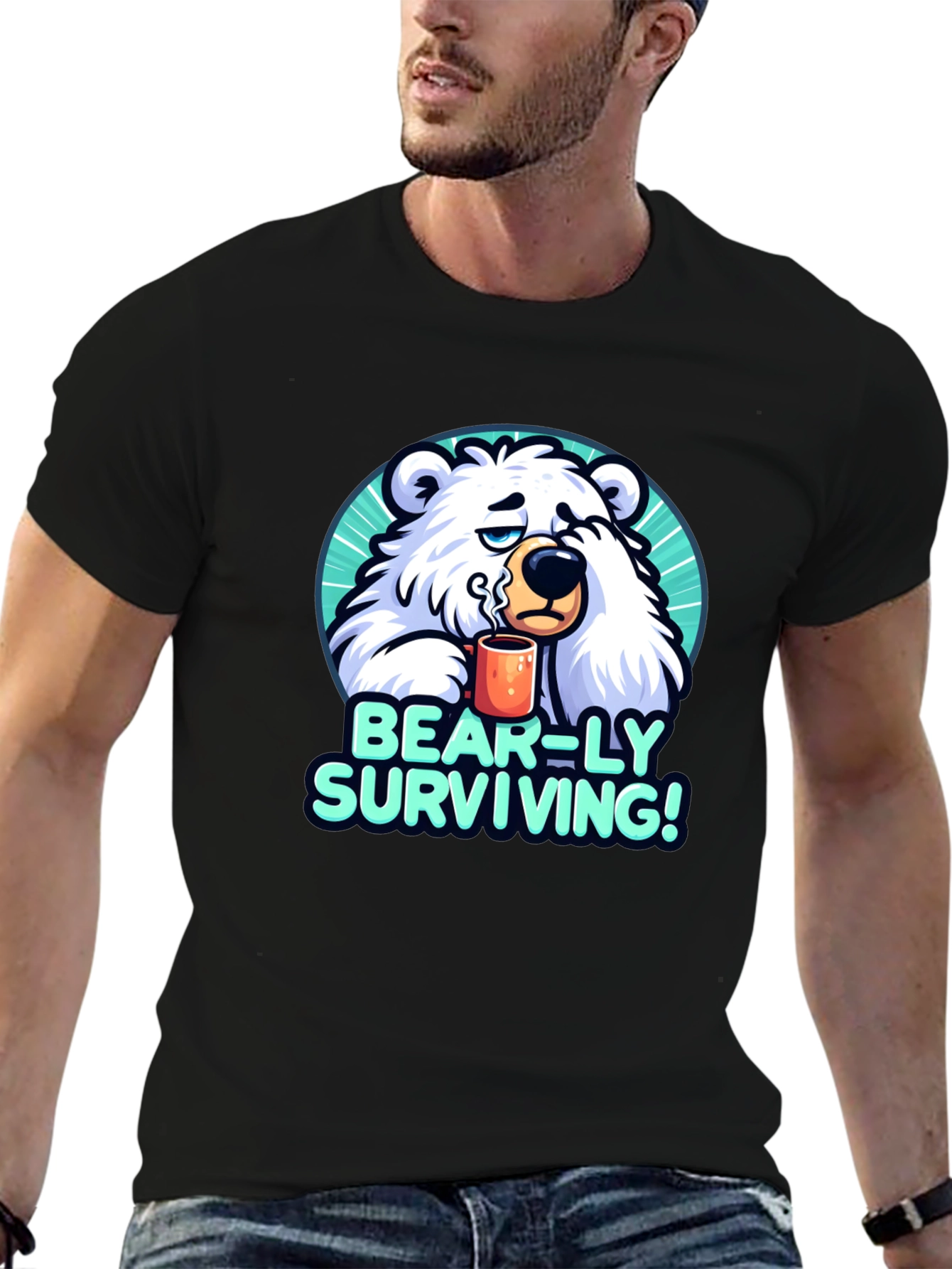 Bear-ly Surviving Graphic Tee