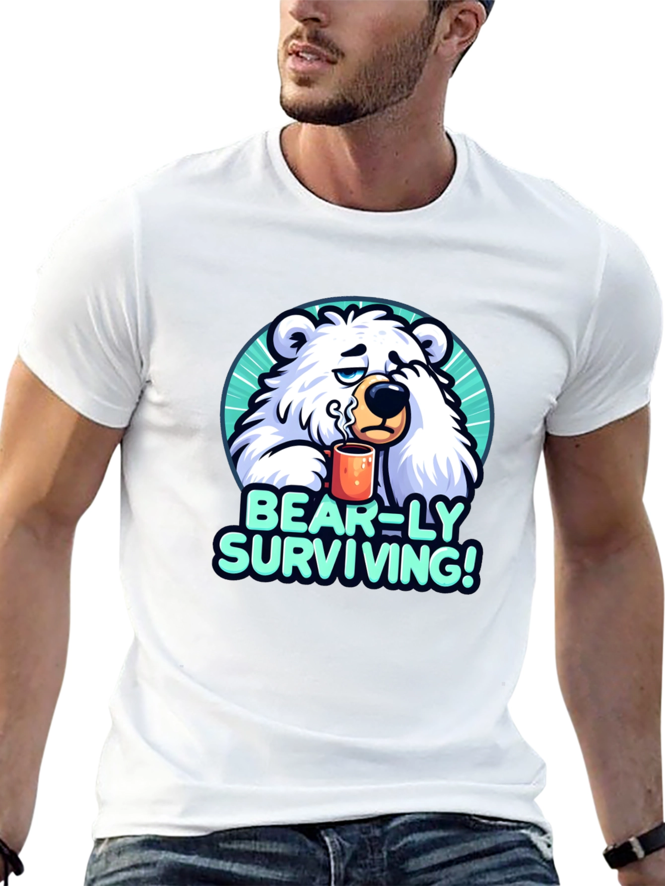Bear-ly Surviving Graphic Tee