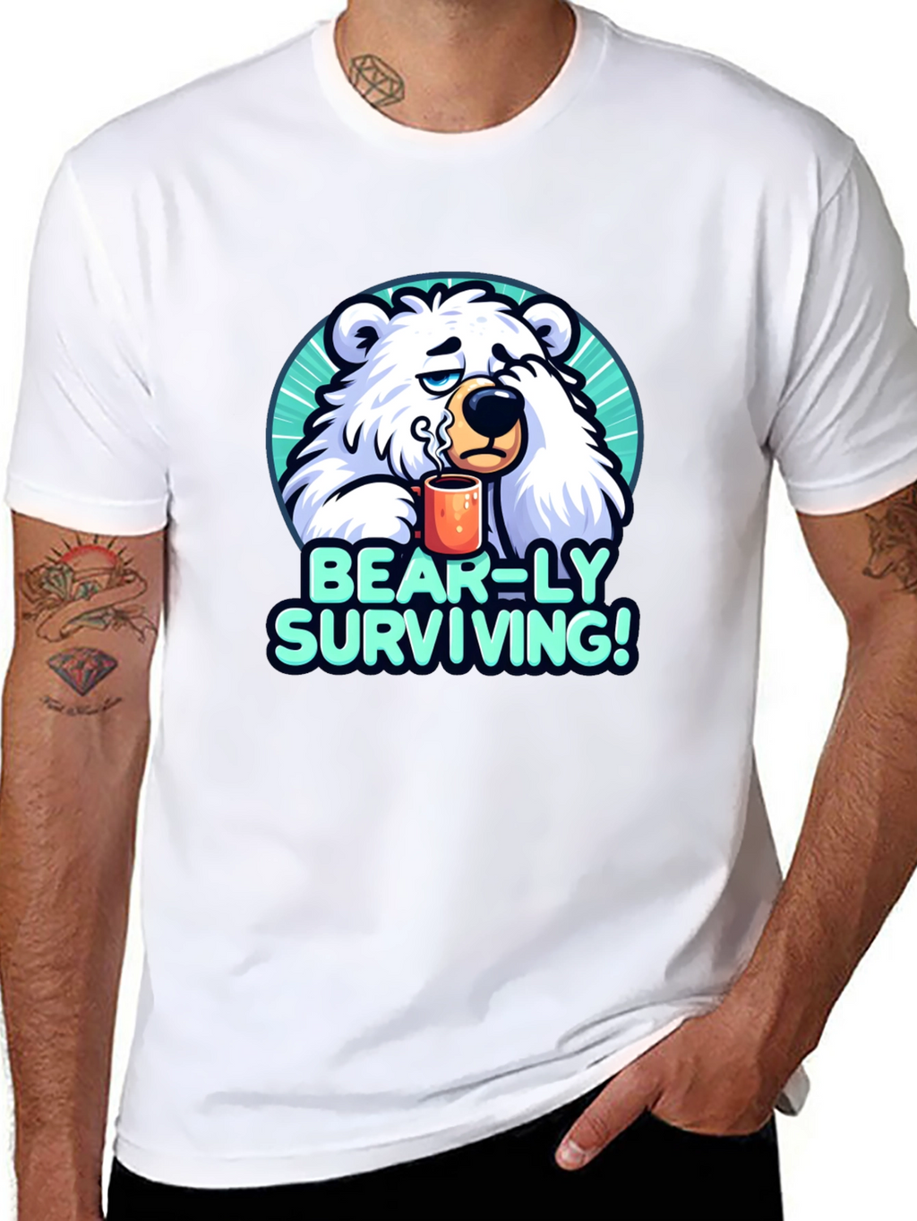 Bear-ly Surviving Graphic Tee