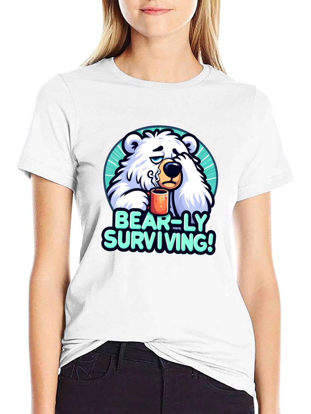 Bear-ly Surviving Graphic Tee