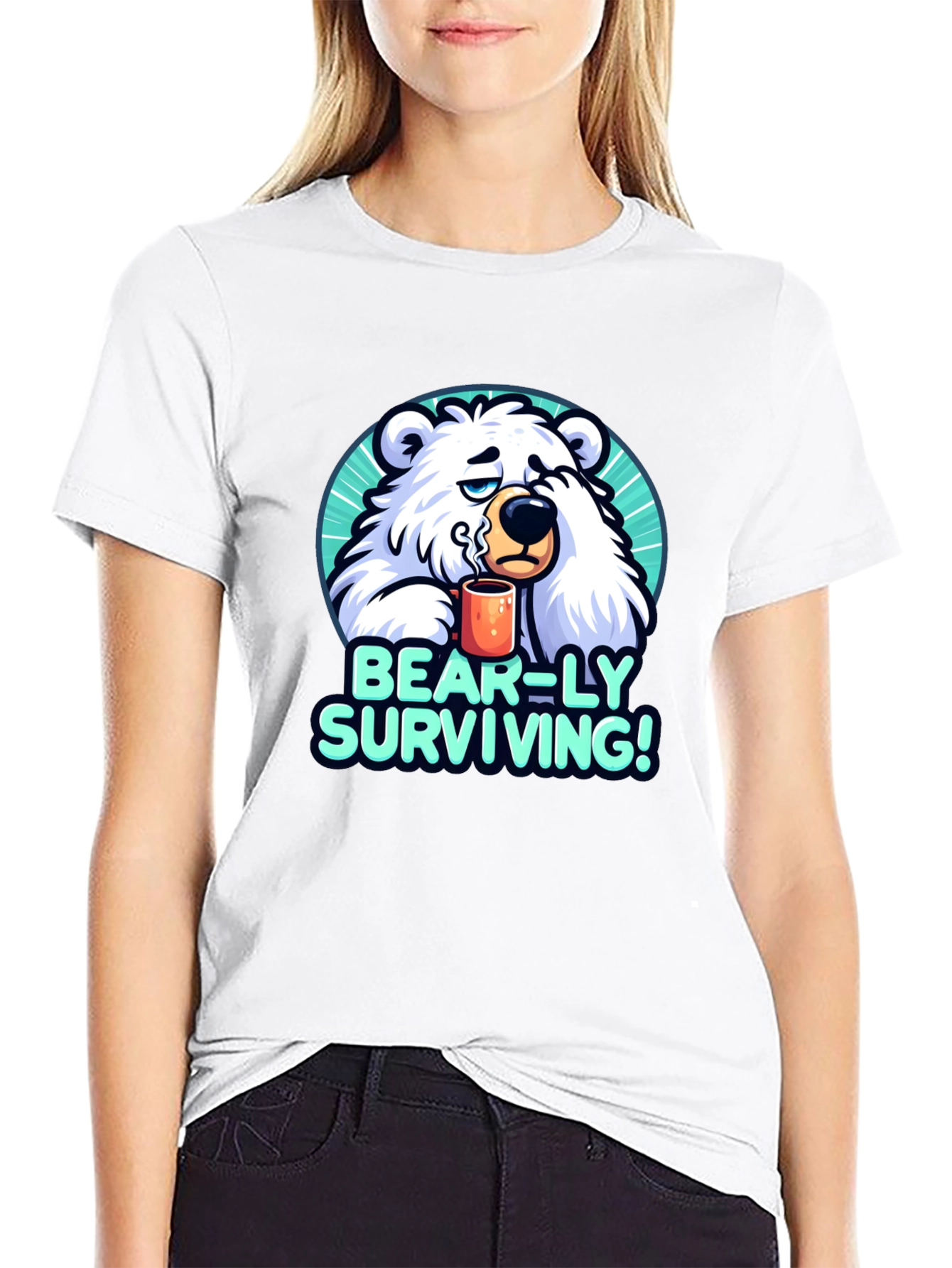Bear-ly Surviving Graphic Tee