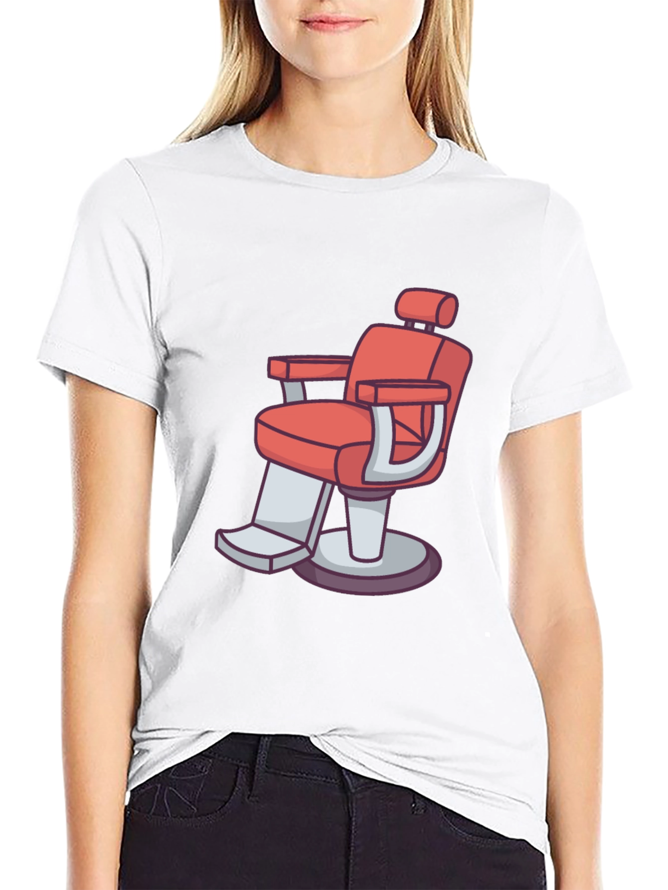Barber Chair Graphic Tee - Stylish Comfort