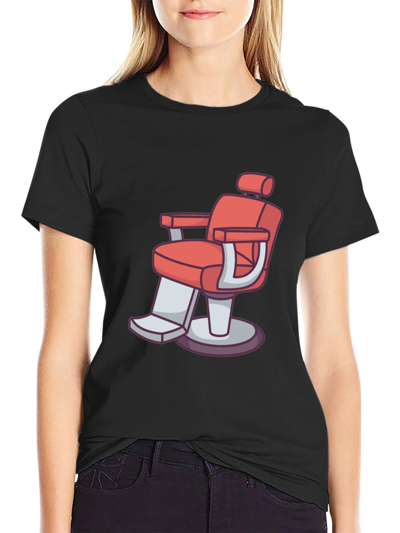 Barber Chair Graphic Tee - Stylish Comfort