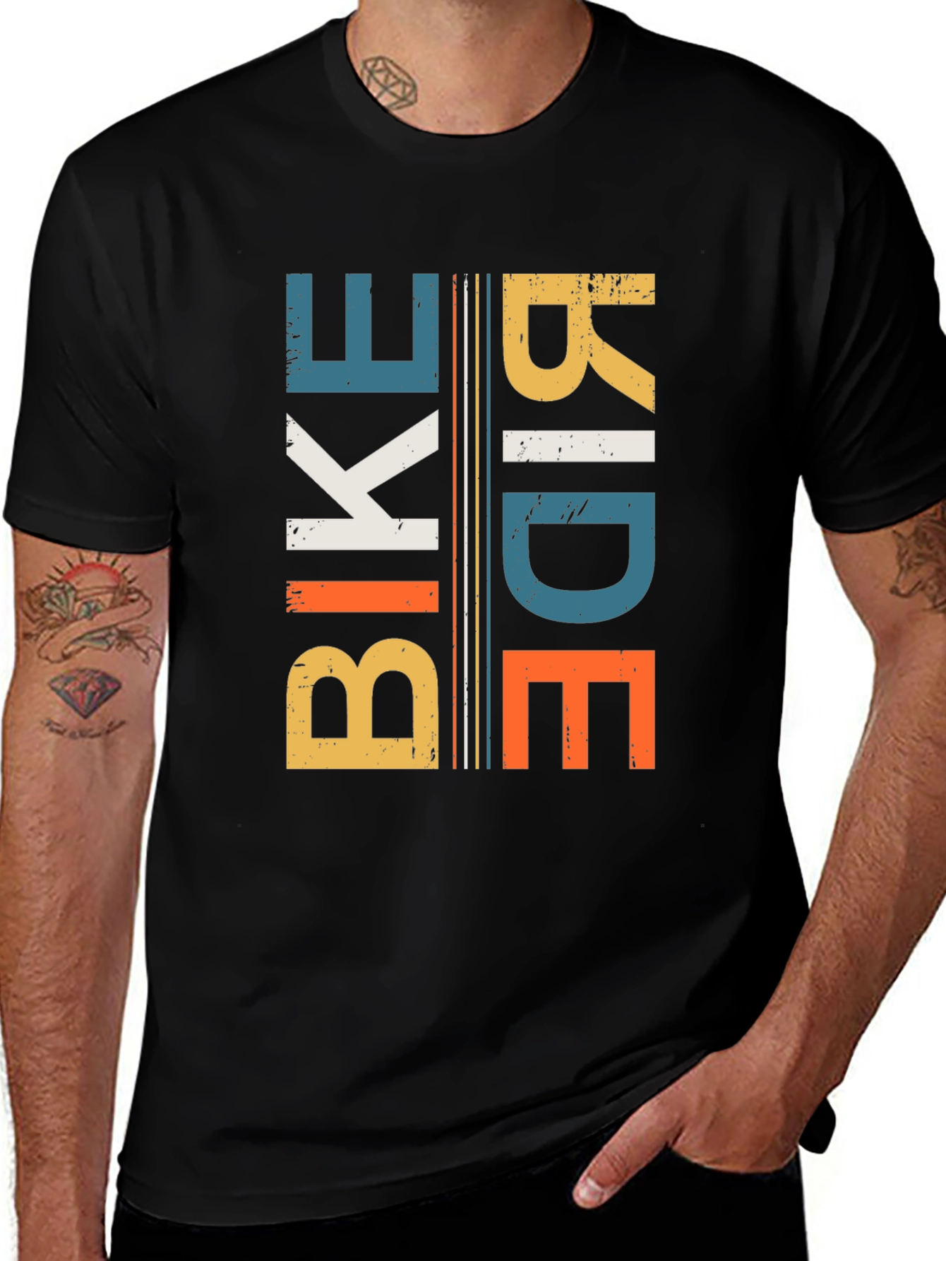 Bike Ride Graphic Tee - Retro Style