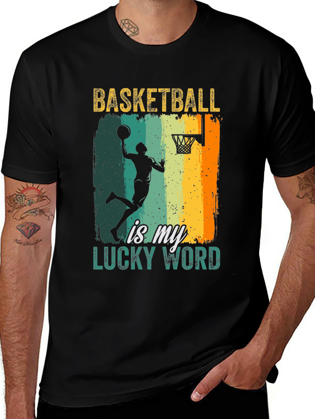 Basketball Is My Lucky Word T-Shirt