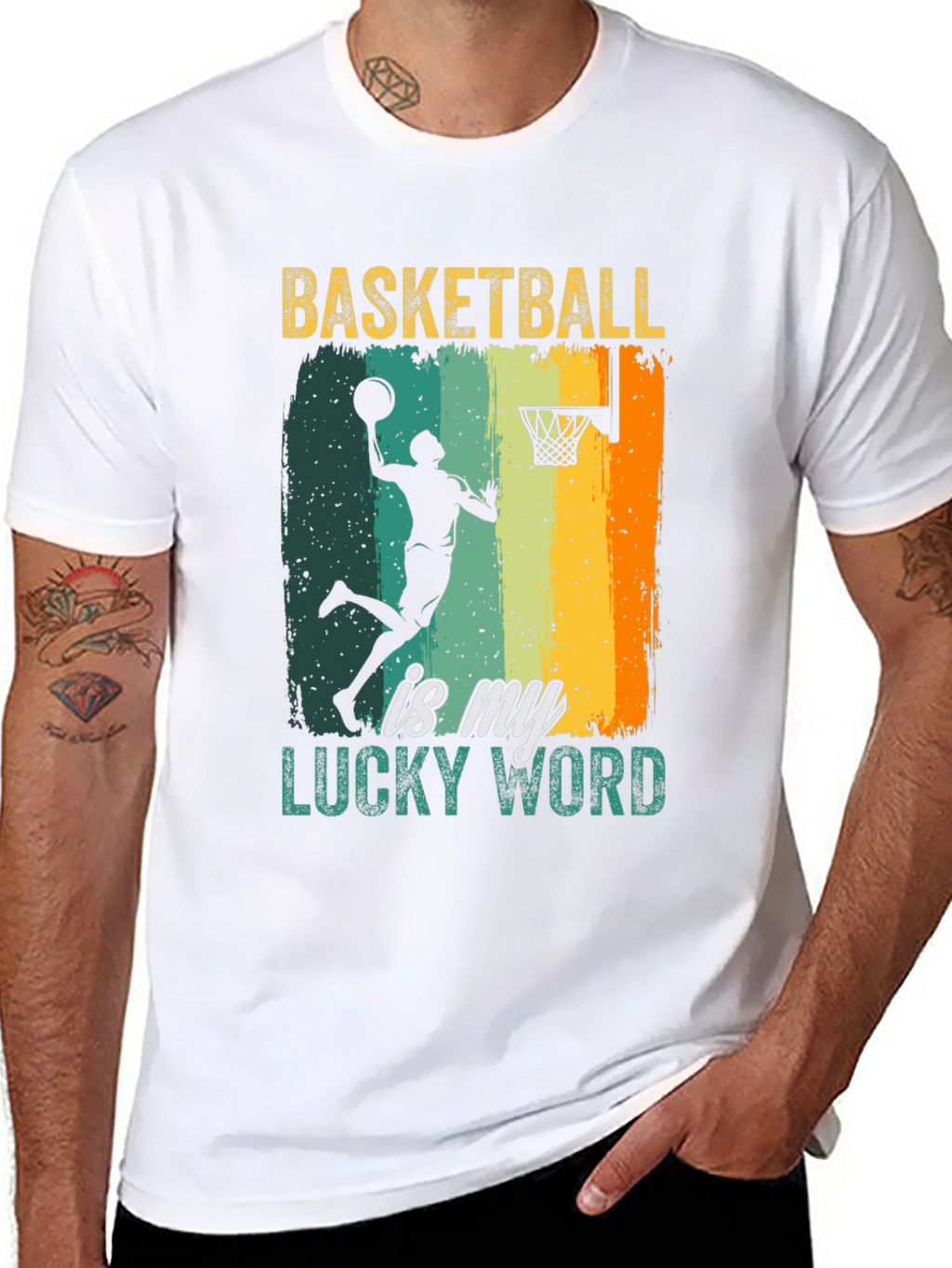 Basketball Is My Lucky Word T-Shirt