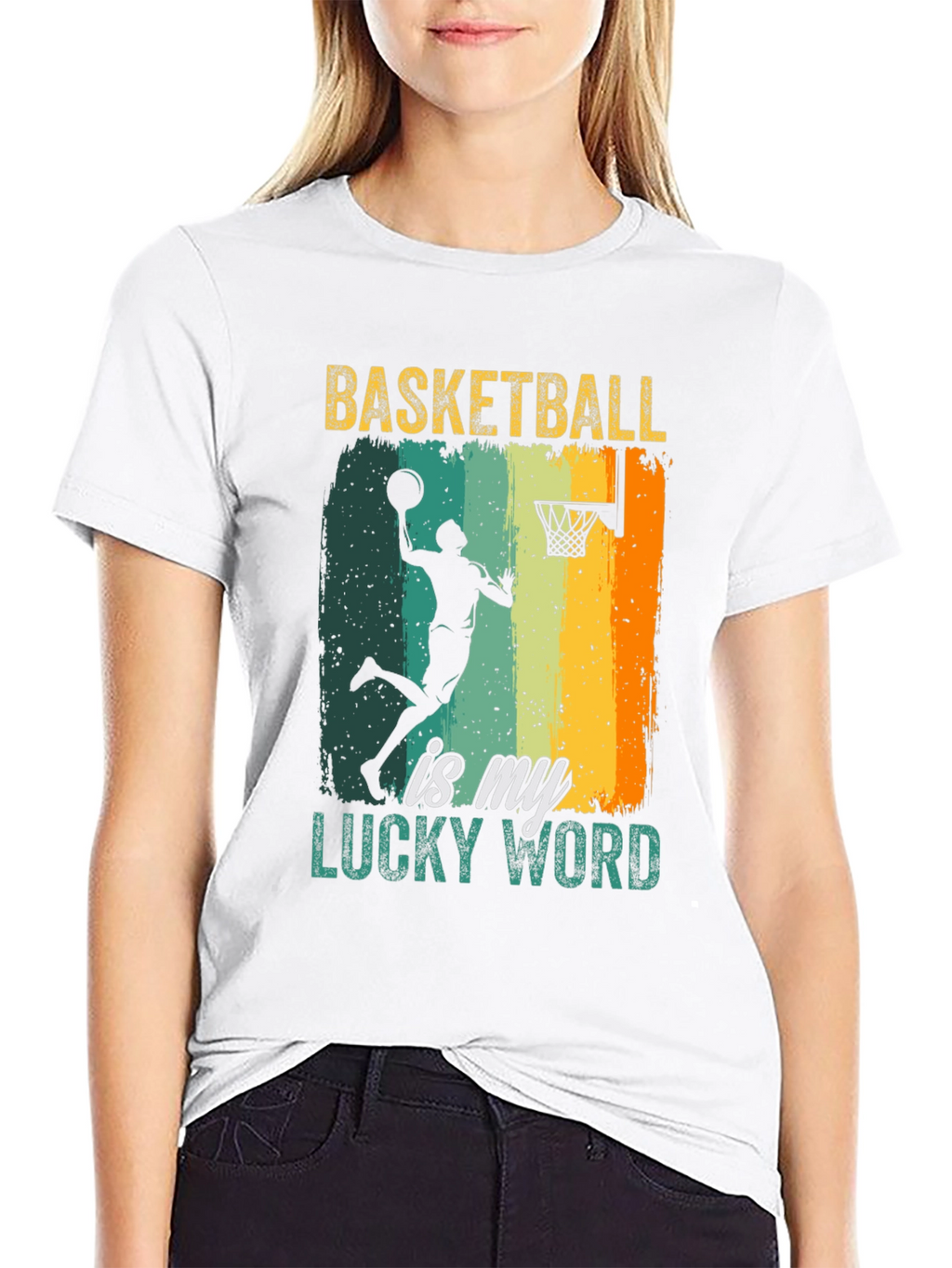 Basketball Is My Lucky Word T-Shirt