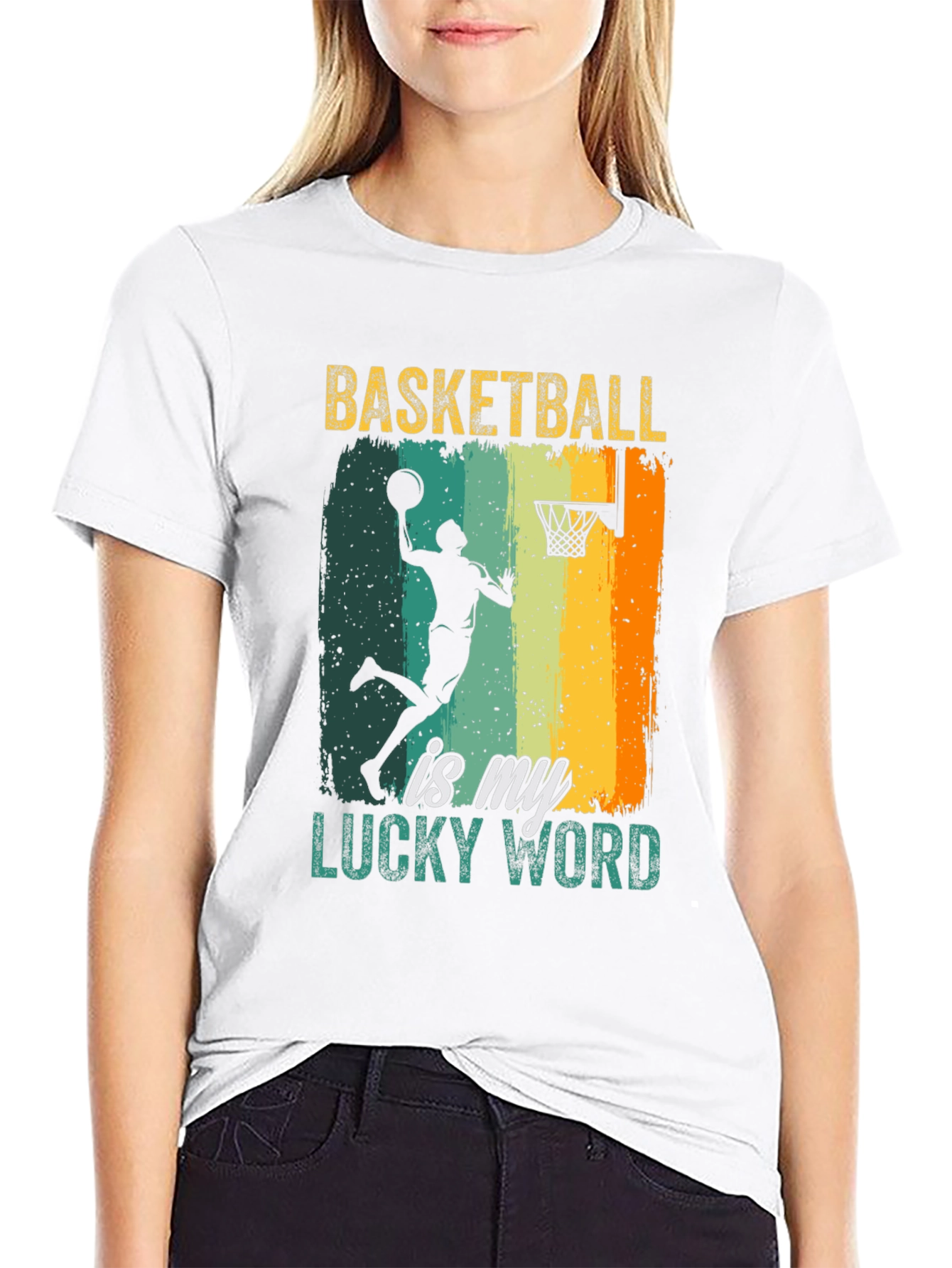 Basketball Is My Lucky Word T-Shirt