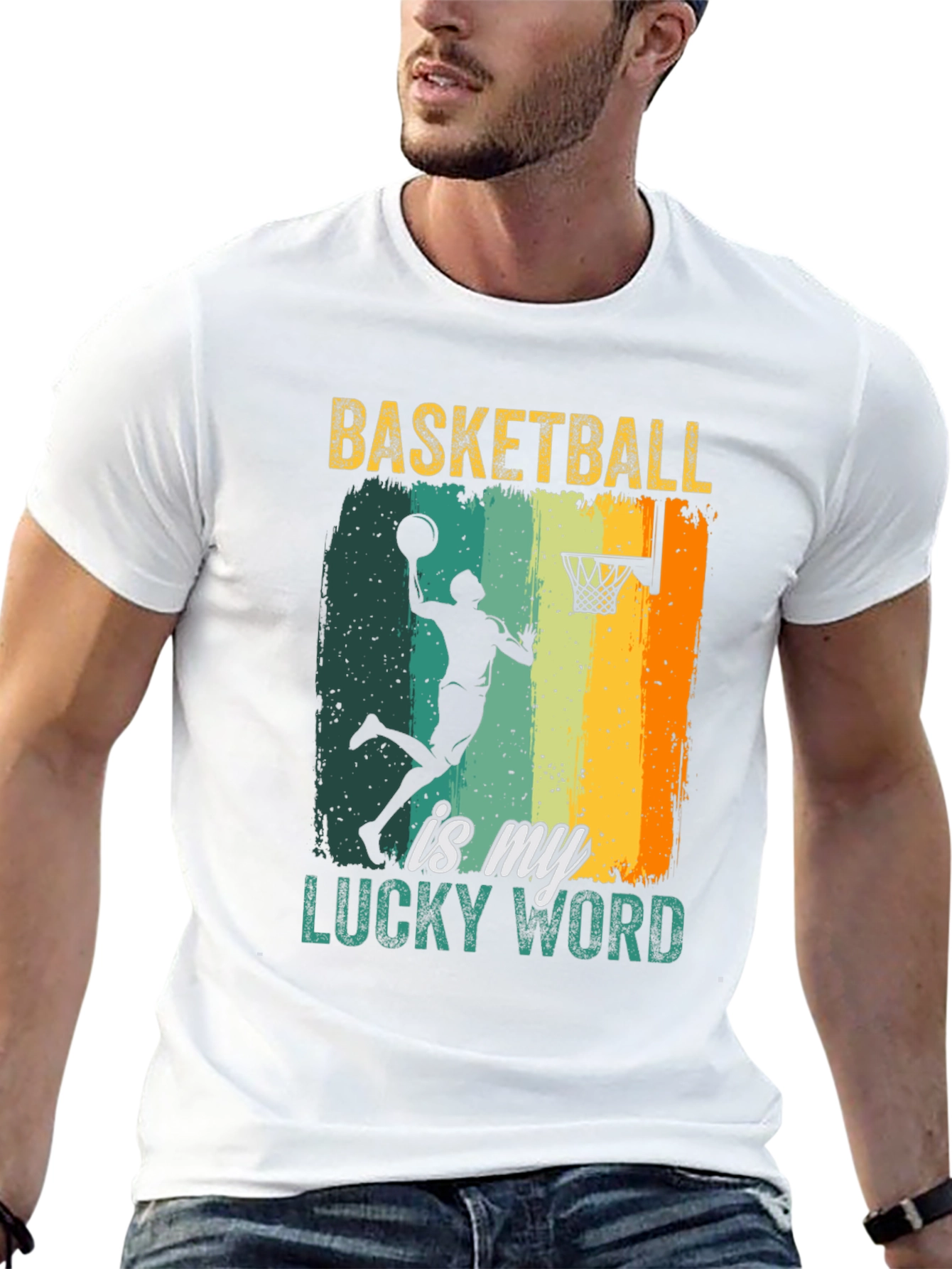 Basketball Is My Lucky Word T-Shirt