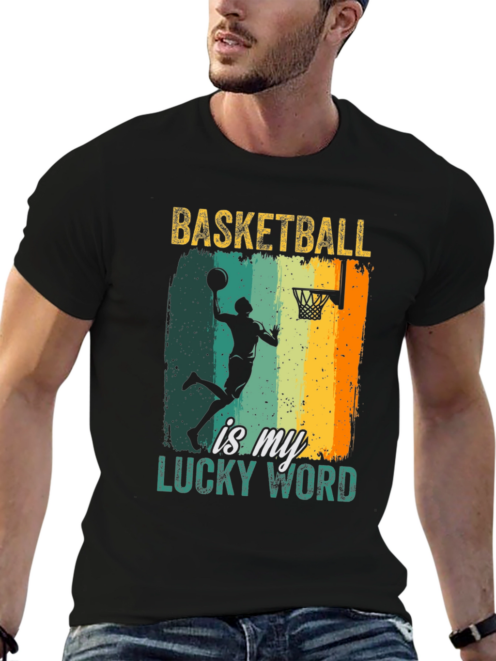Basketball Is My Lucky Word T-Shirt