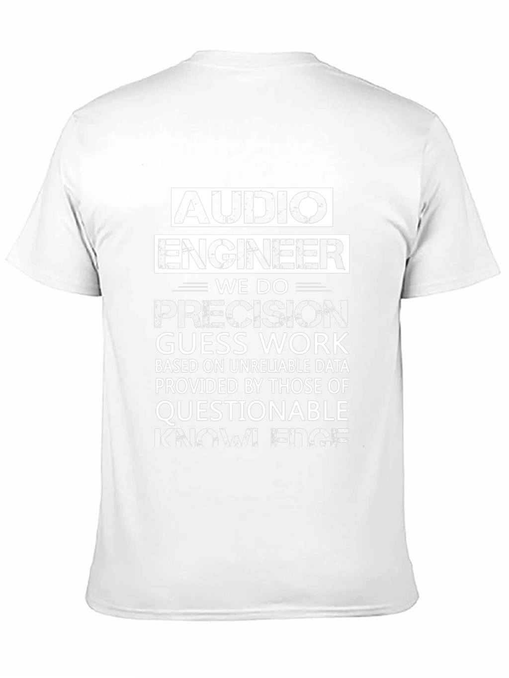 Audio Engineer Novelty Graphic T-Shirt