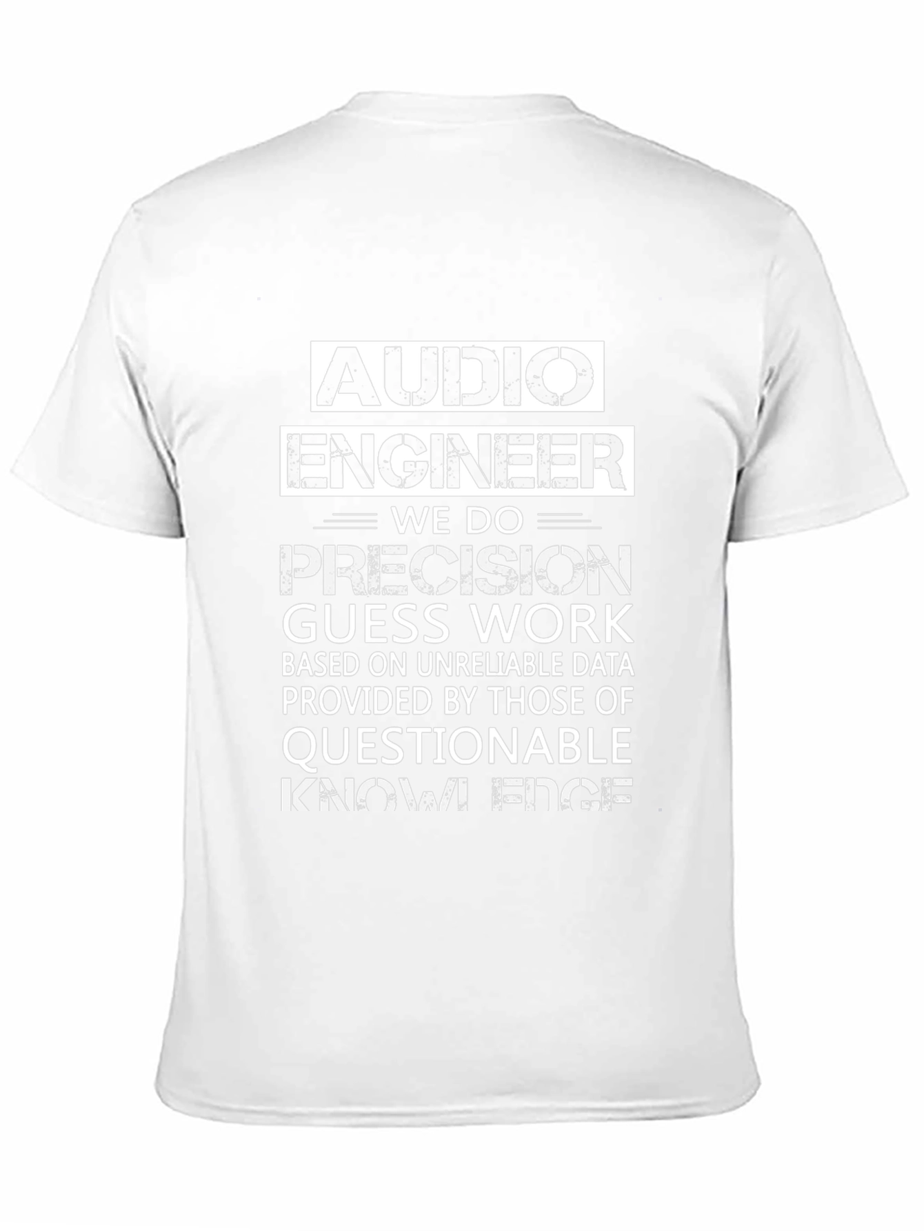 Audio Engineer Novelty Graphic T-Shirt