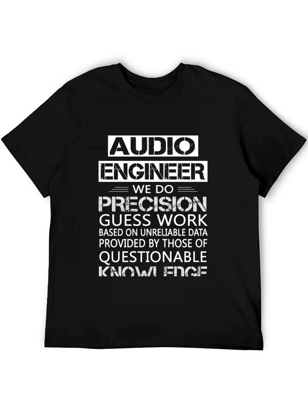 Audio Engineer Novelty Graphic T-Shirt