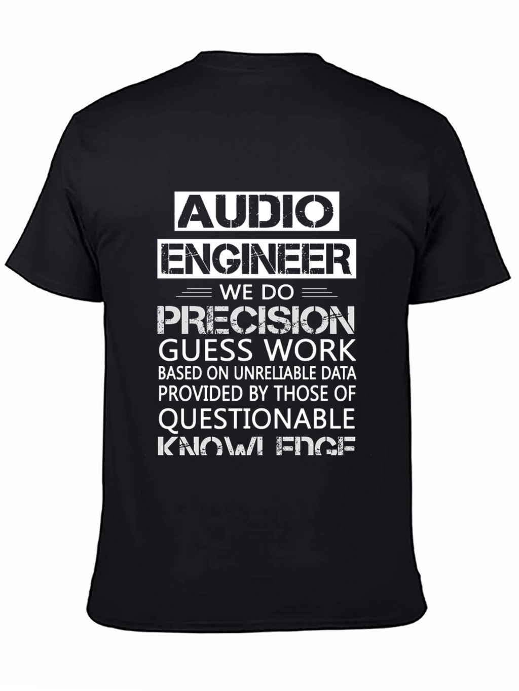 Audio Engineer Novelty Graphic T-Shirt
