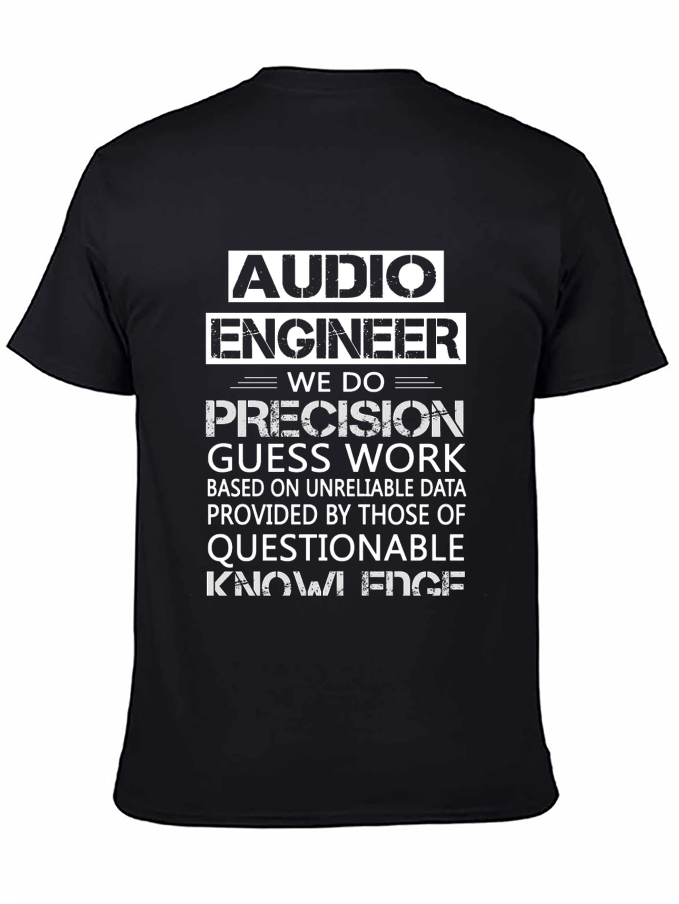 Audio Engineer Novelty Graphic T-Shirt