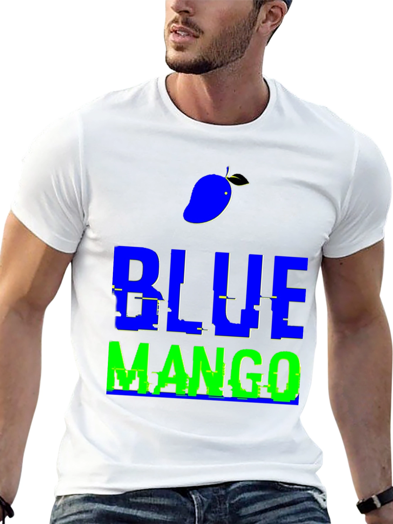 Blue Mango Graphic T-Shirt - Trendy Casual Wear