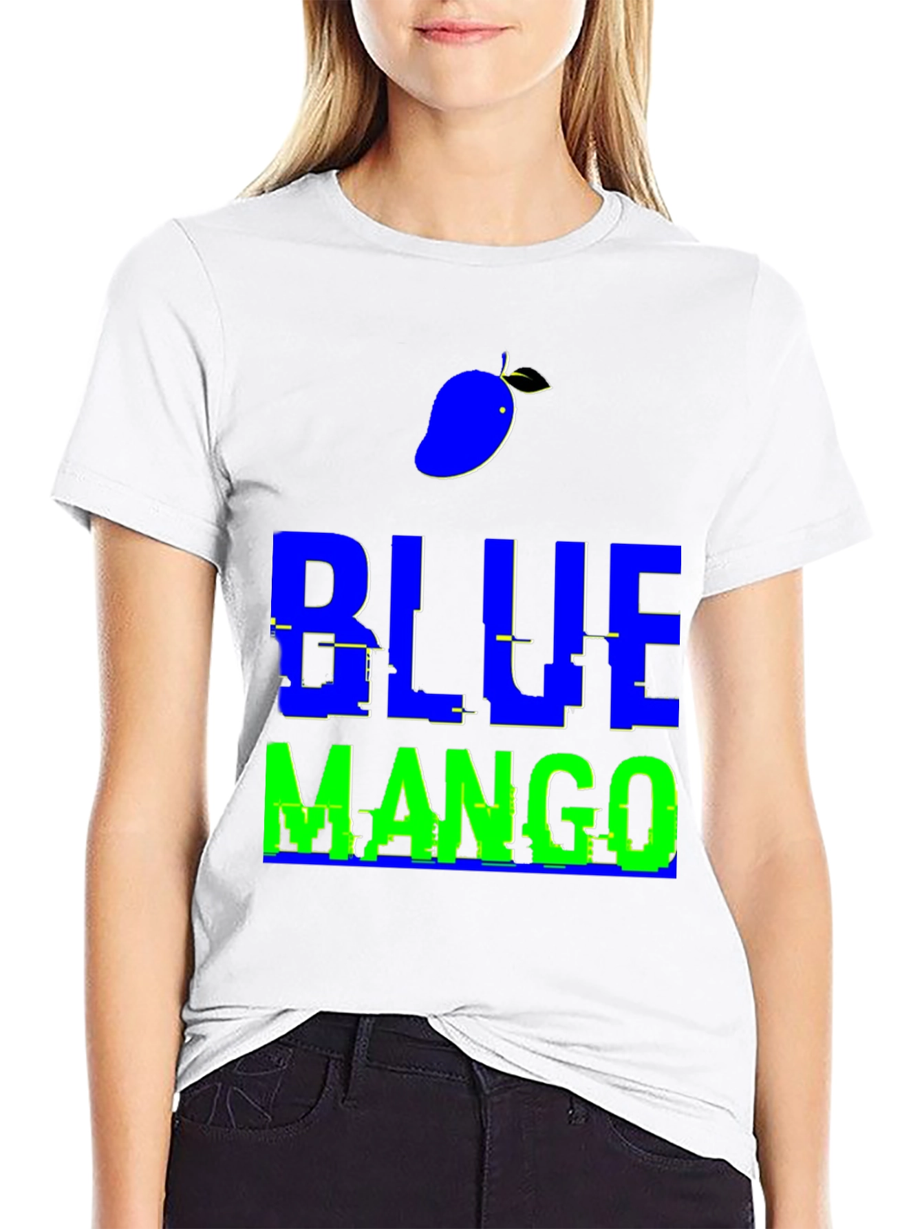 Blue Mango Graphic T-Shirt - Trendy Casual Wear