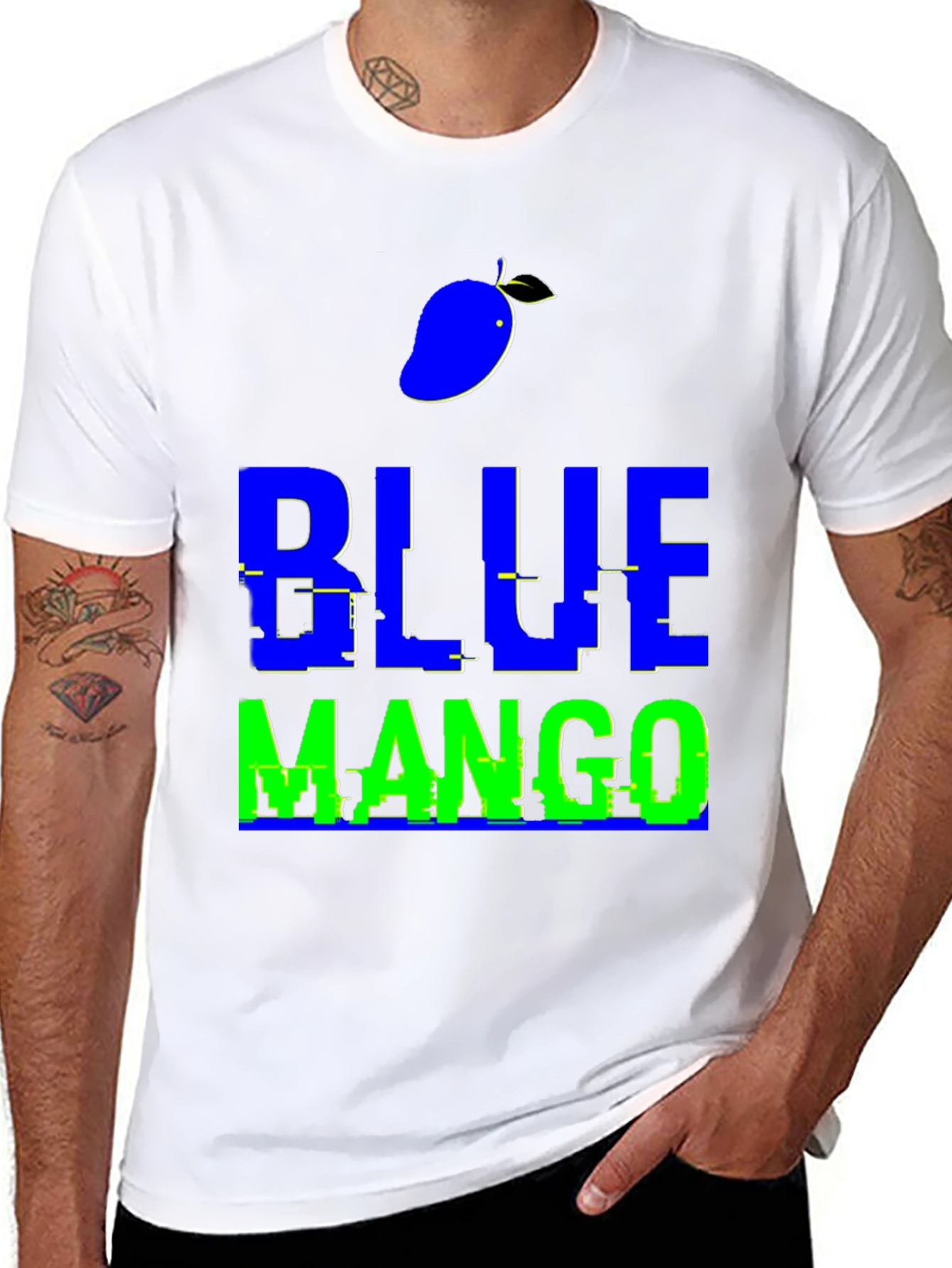 Blue Mango Graphic T-Shirt - Trendy Casual Wear