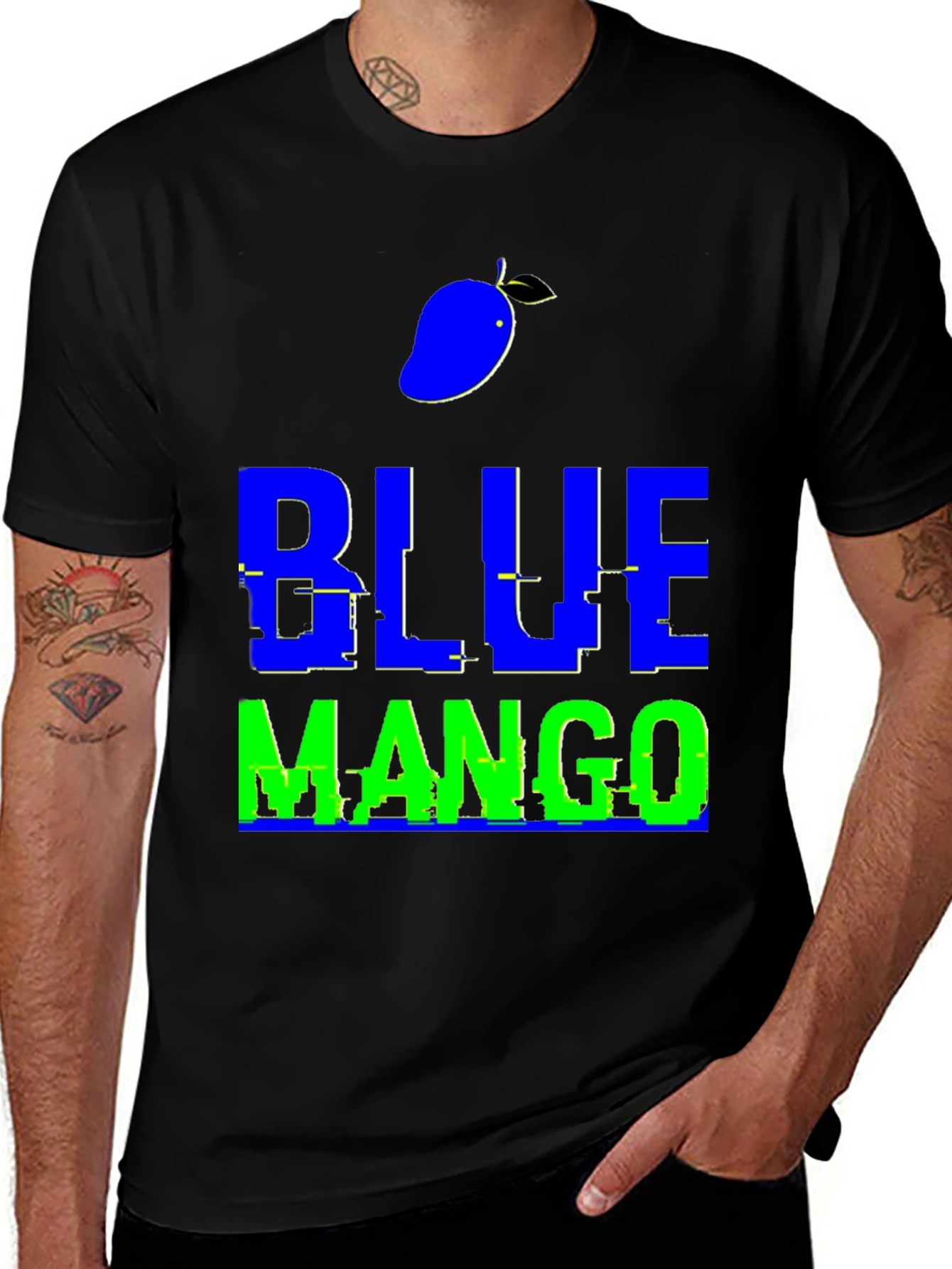 Blue Mango Graphic T-Shirt - Trendy Casual Wear