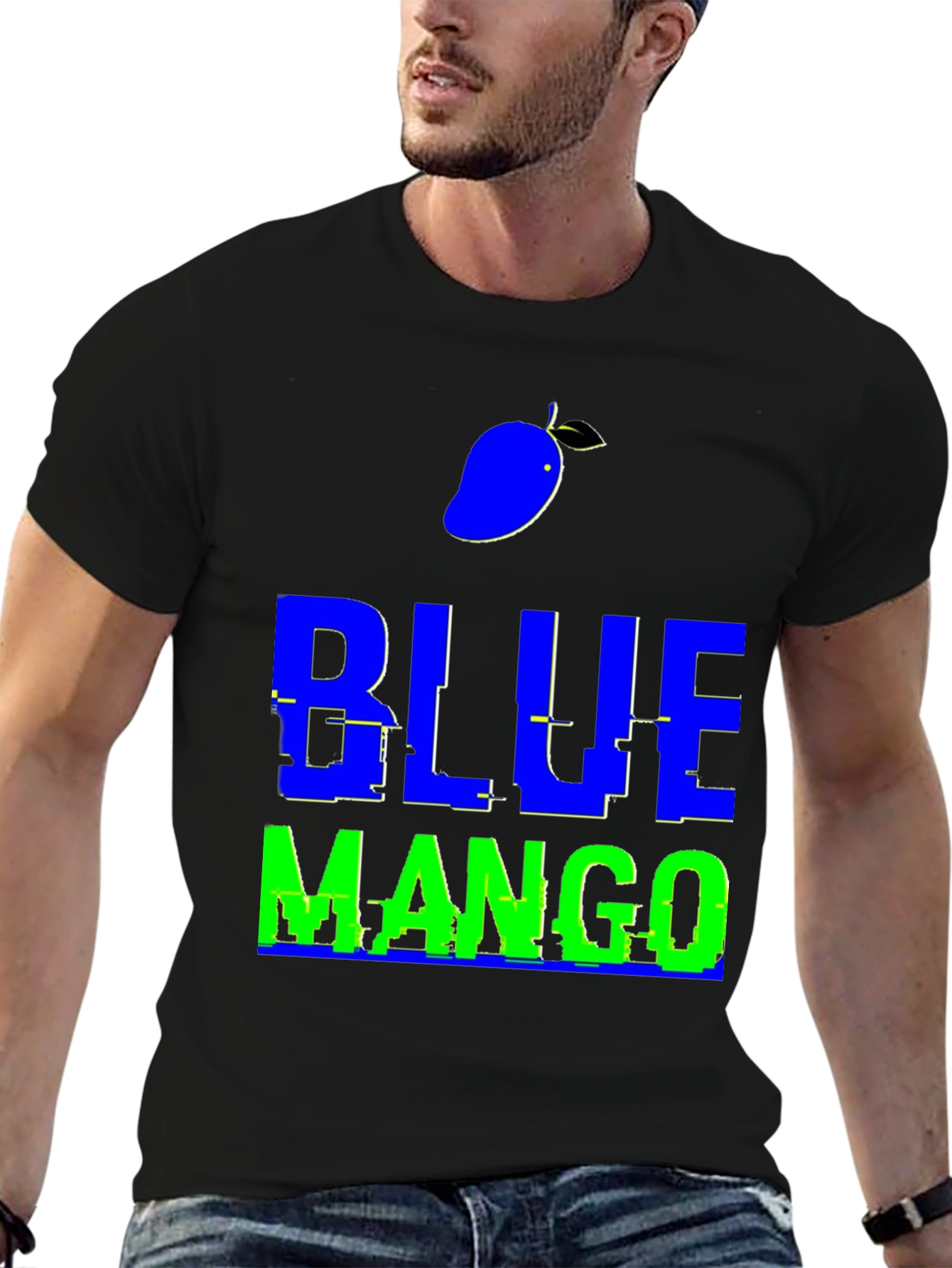 Blue Mango Graphic T-Shirt - Trendy Casual Wear