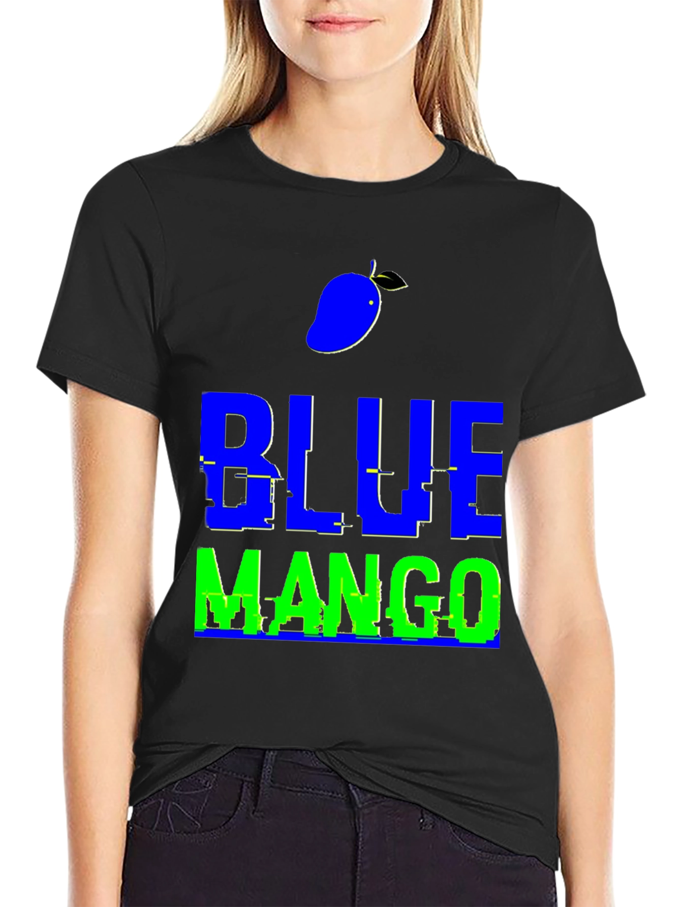 Blue Mango Graphic T-Shirt - Trendy Casual Wear