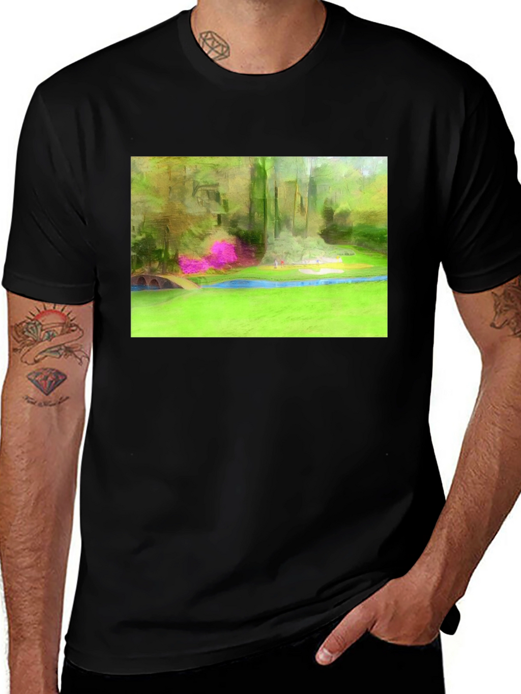 Artistic Golf Course T-Shirt