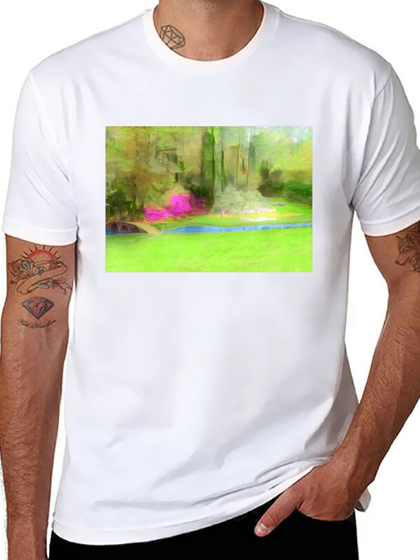 Artistic Golf Course T-Shirt