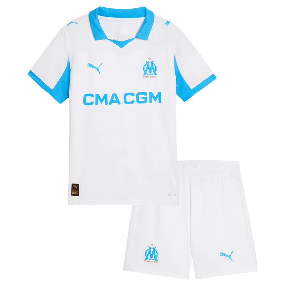 Kid's Olympique Marseille Home Kit 2025/26