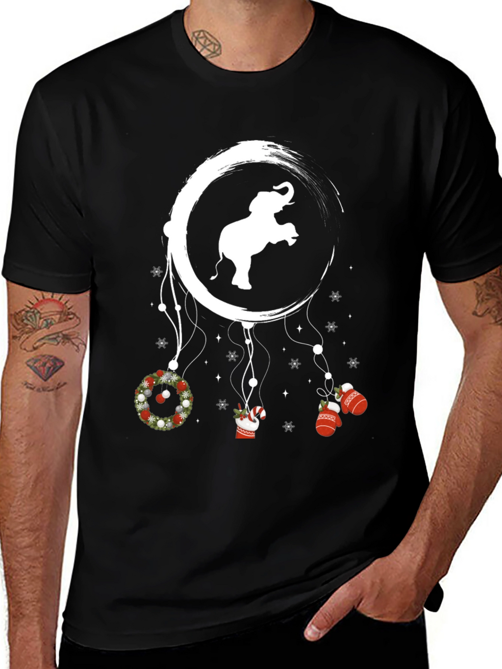 Elephant Christmas Dreamcatcher T-Shirt