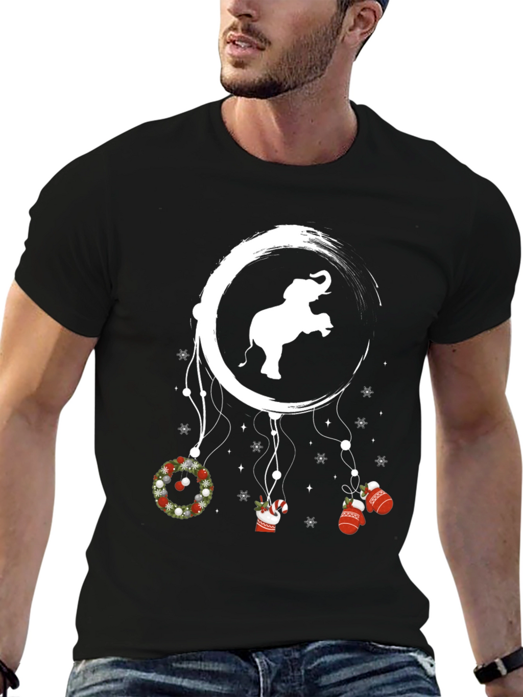 Elephant Christmas Dreamcatcher T-Shirt
