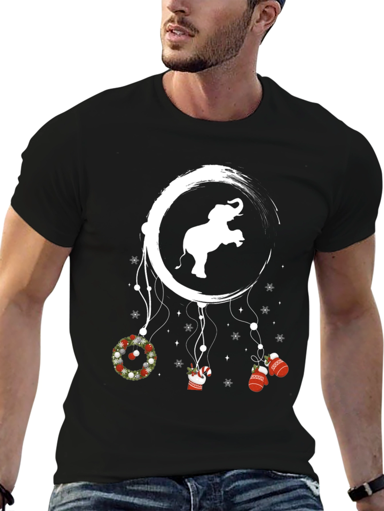 Elephant Christmas Dreamcatcher T-Shirt
